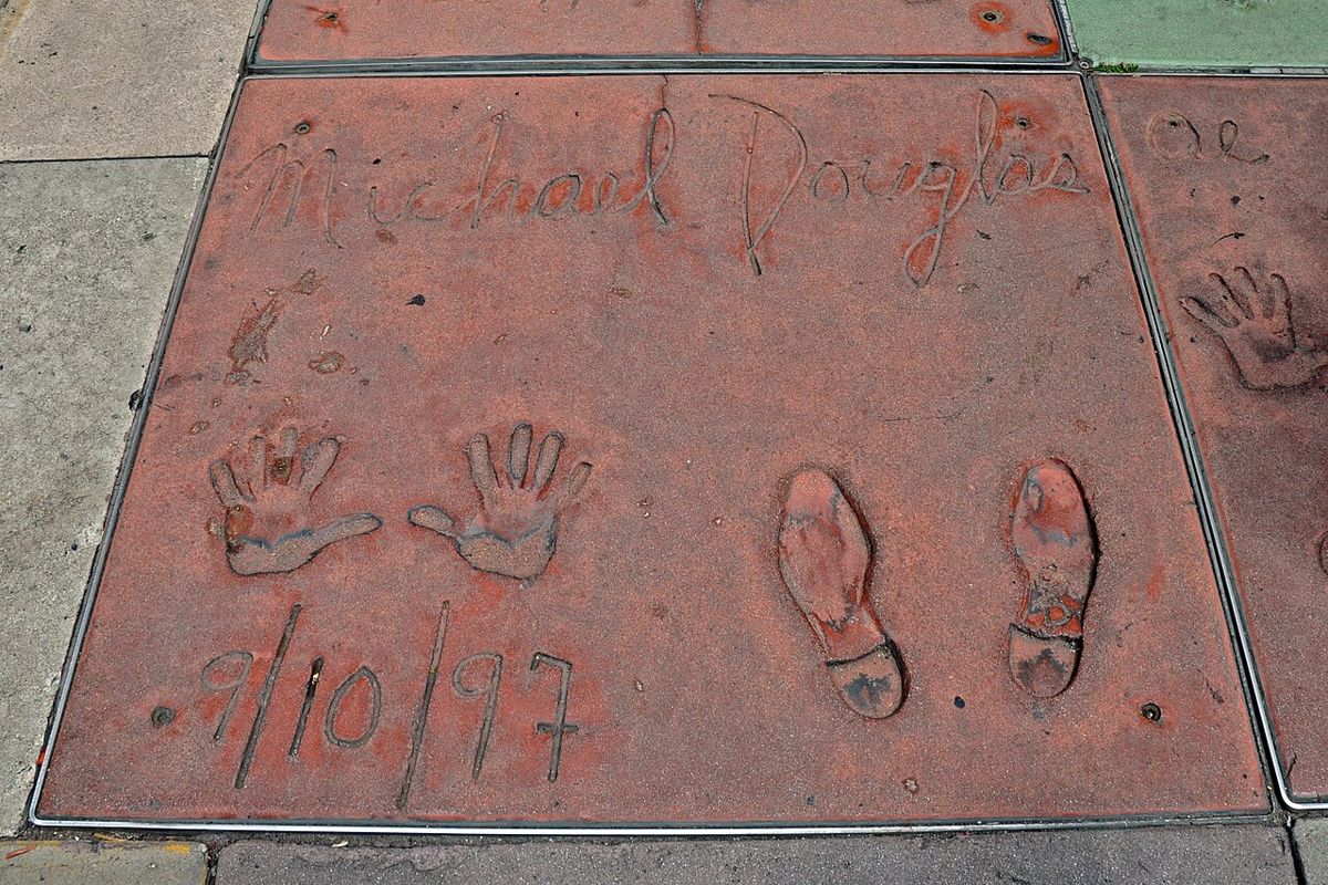Impronte di Michael Douglas al TCL Chinese Theatre di Los Angeles, USA, Agosto 2011