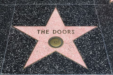 Star “The Doors” at the Hollywood Walk of Fame, Los Angeles, California