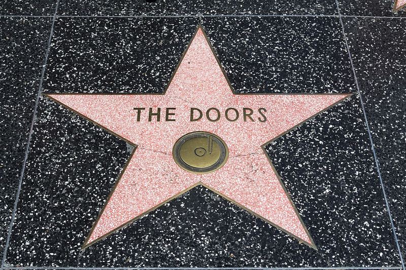 Star “The Doors” at the Hollywood Walk of Fame, Los Angeles, California